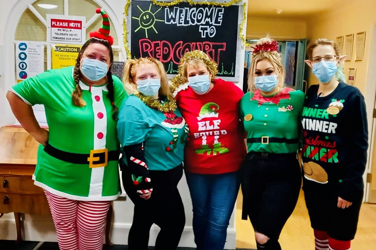 Red Homes Healthcare Elf Day Raising Awareness Alzheimers Disease
