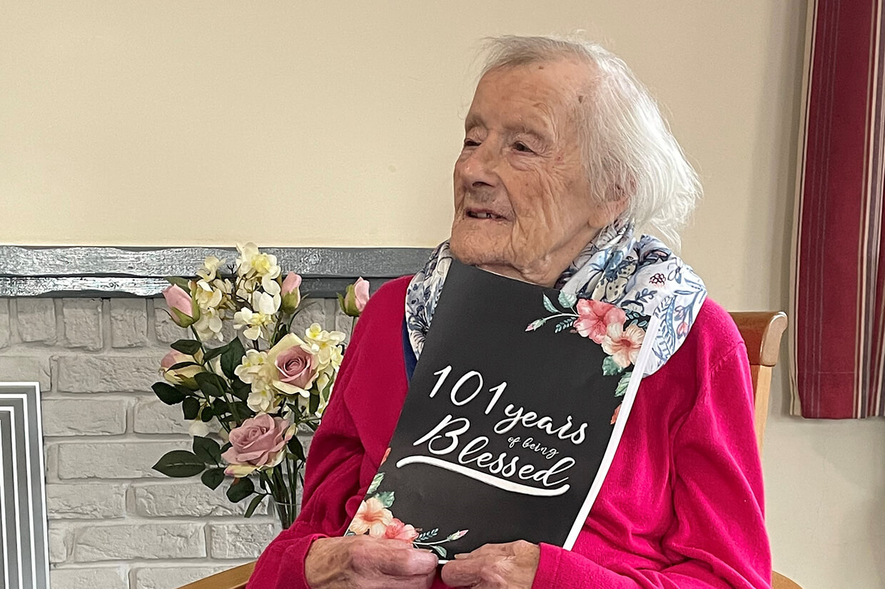 Gladys Welch Celebrates her 101st Birthday at Red Homes