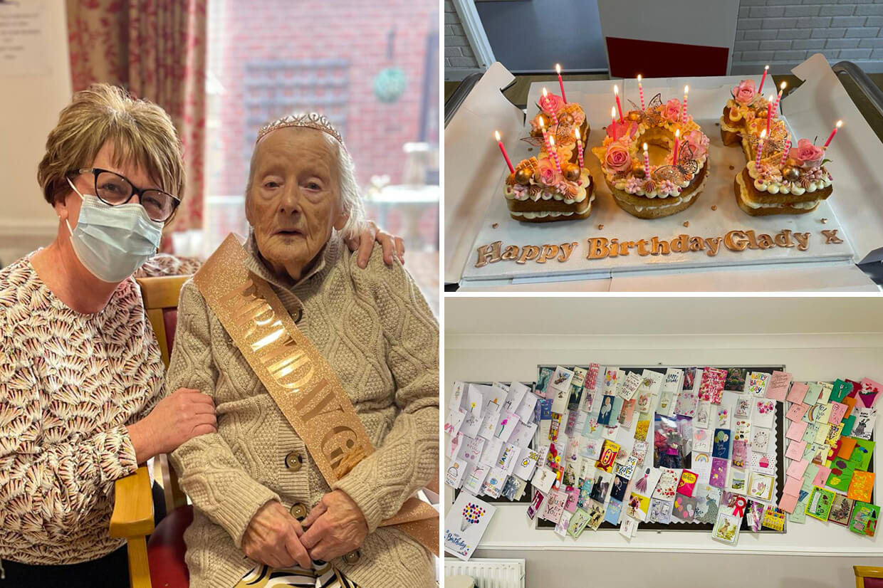 101st Birthday Cards Gifts Red Roofs Residential Care Home